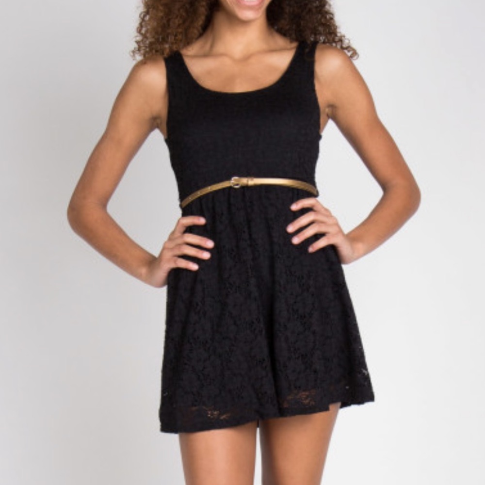 Shop the look! ZARA Cute Lacey little black dress